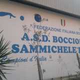Insegna della A.S.D. Bocciofila Sammichele, campione d'Italia nel 2005 e nel 2007